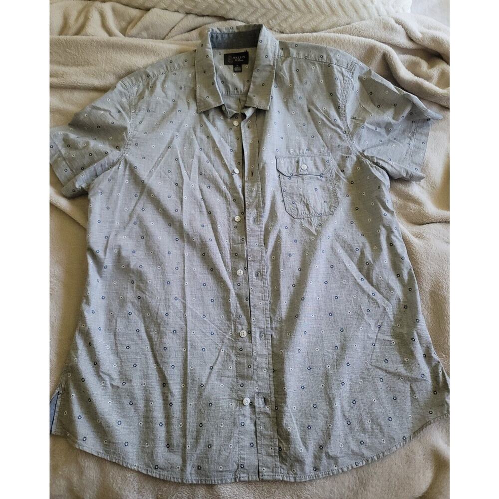 Wallin Brothers Button Down Mens XL Short Sleeve Shirt